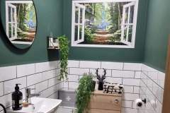 New cloackroom units, tiling and decorating